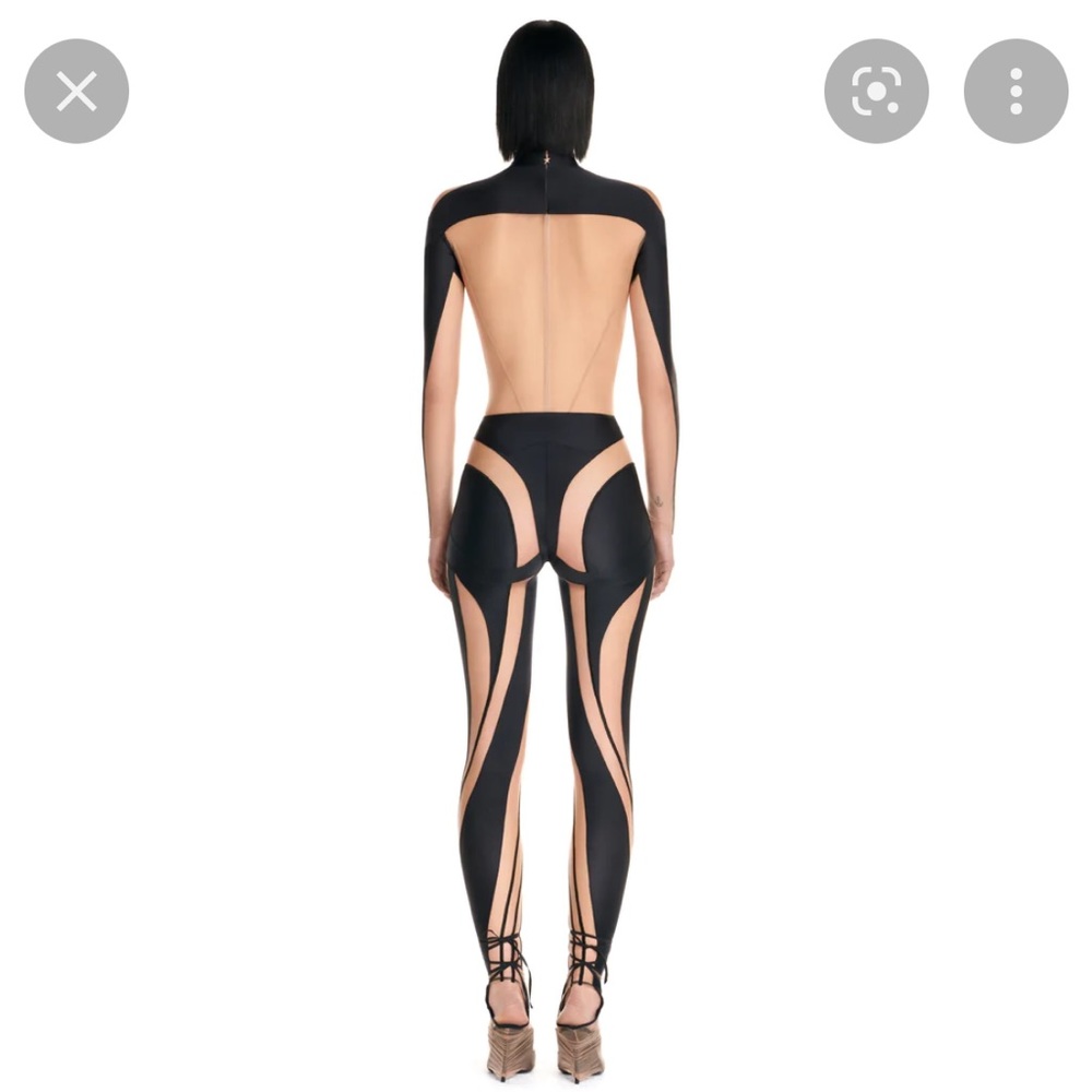 Mugler Sheer Spiral Leggings/ light to medium - Picture 2 of 7